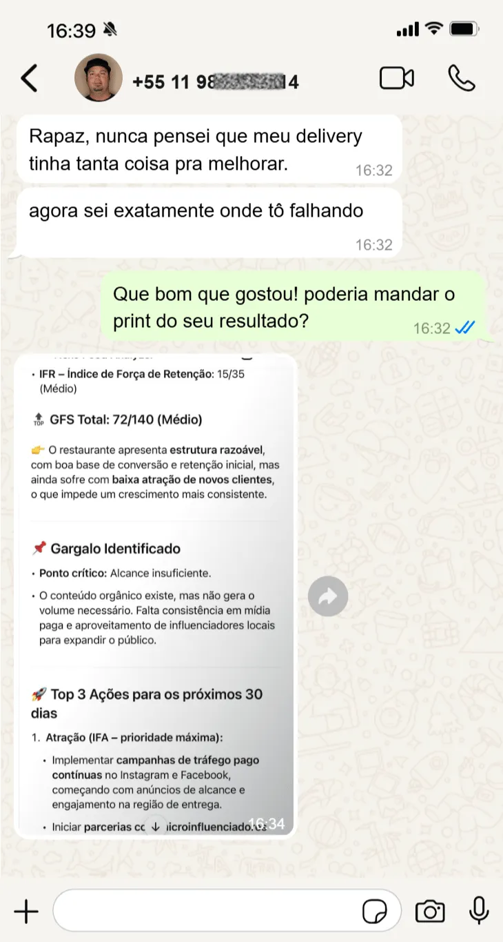 1 Depoimentos Nexo Food Analyzer
